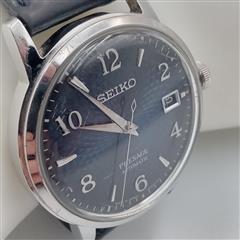 Seiko SRPE43 Presage Cocktail Time Automatic Blue Leather 38.5mm Men's Watch